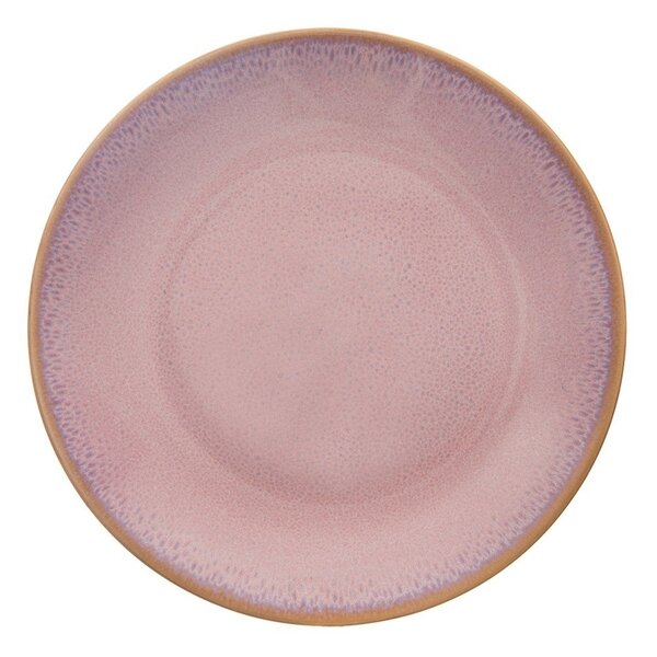 Růžový dezertní keramický talíř ø 20,5 cm Glaze – Orion