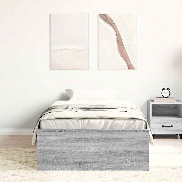 Rám postele šedý sonoma 100 x 200 cm 3203836