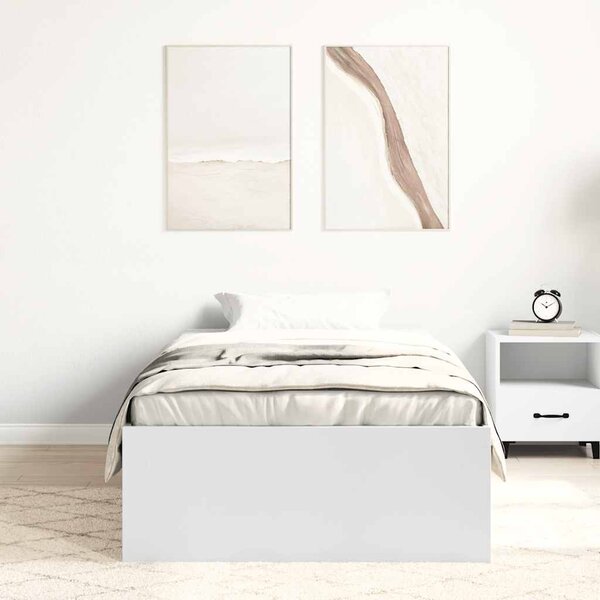 Rám postele bílý 100 x 200 cm 3203831