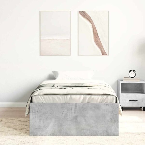 Rám postele betonově šedý 100 x 200 cm 3203834