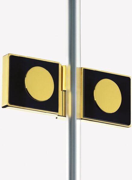 New Trendy Avexa Gold Shine sprchový kout 100x80 cm obdélníkový zlatá lesk/průhledné sklo EXK-1651