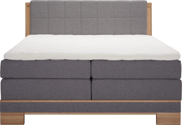 POSTEL BOXSPRING, 180/200 cm, šedá, barvy buku Linea Natura - Manželské postele