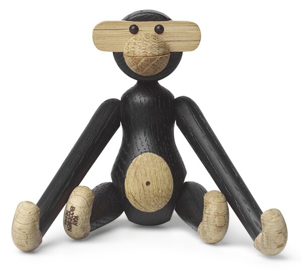 Dřevěná opička Monkey Mini Dark Oak 9,5 cm
