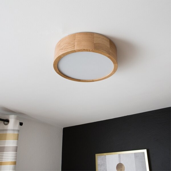 Brilagi - LED RGBW Stmív. strop. sv. CARVALHO 1xE27/9W/230V Wi-Fi dub pr. 27,5