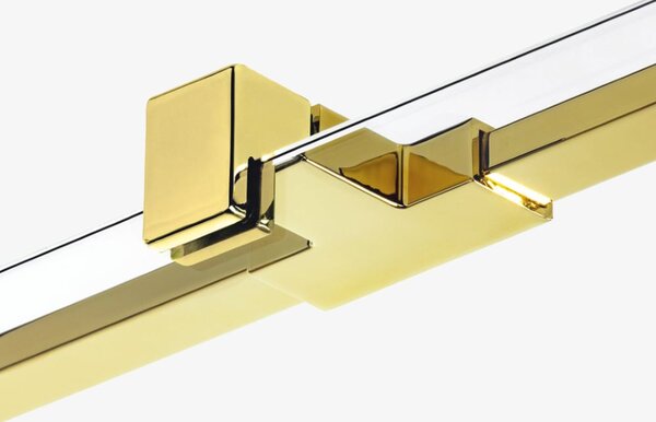 New Trendy Avexa Gold Shine sprchový kout 100x90 cm obdélníkový zlatá lesk/průhledné sklo EXK-1672