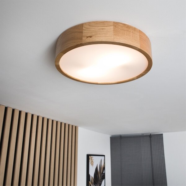 Brilagi - LED RGBW Stmív. strop. sv. CARVALHO 2xE27/9W/230V Wi-Fi dub pr. 37,5