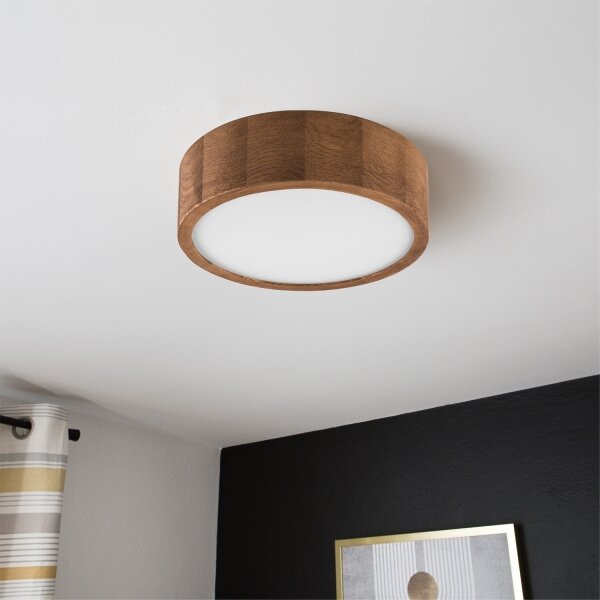Brilagi - LED RGBW Stmív. strop. sv. CARVALHO 1xE27/9W/230V Wi-Fi dub pr. 27,5