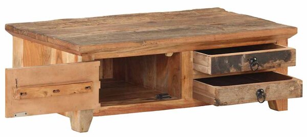Konferenční stolek 90 x 50 x 31 cm masivní recyklované dřevo 320384