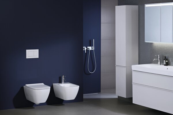 Geberit Smyle Square záchodová mísa závěsná bez splachovacího kruhu bílá 500.208.01.8