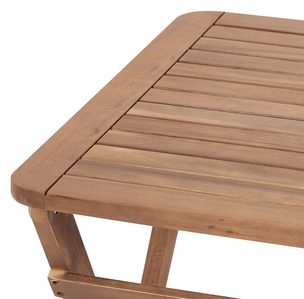 Zahradní odkládací stolek PARAGGI 60 cm 60 cm Certifikované akáciové dřevo Hnědá