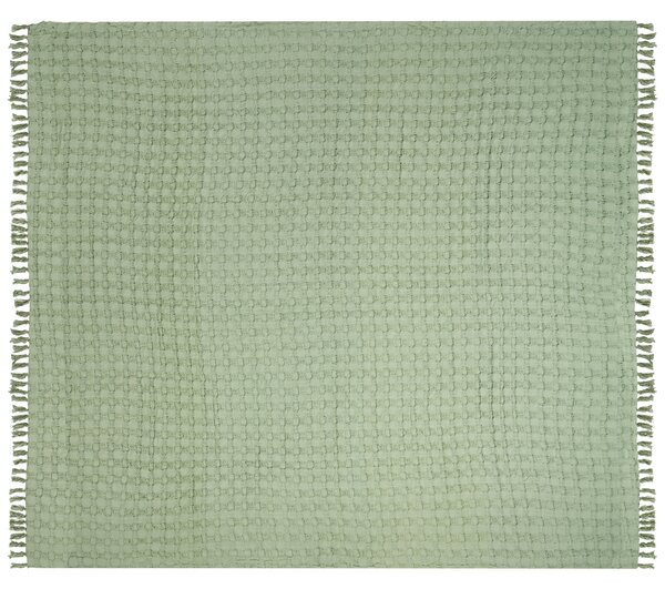 Přikrývka na postel BERE Bavlna 200 x 220 cm Zelená