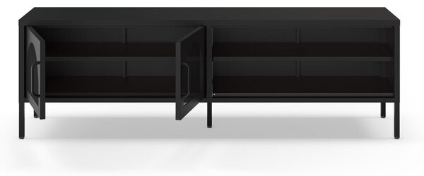 Černý TV stolek 160x50 cm Diora – Marckeric