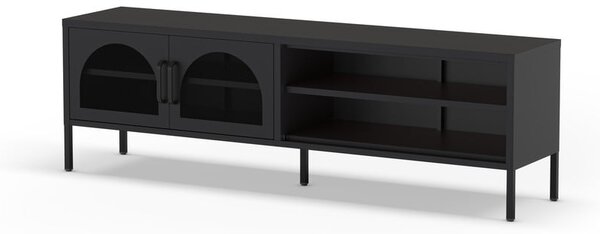 Černý TV stolek 160x50 cm Diora – Marckeric