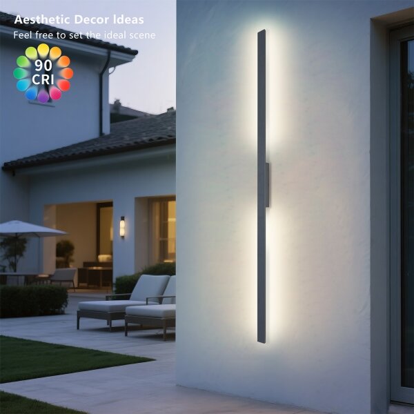 Brilagi - LED Venk. nást. svít. LUNA LED/30W/230V 4000K IP65 150 cm antr. CRI 90
