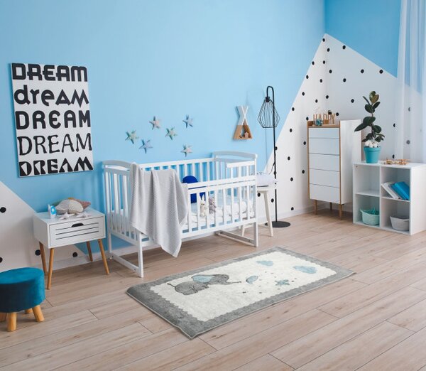 Koberec BABY1 popelový / modrý