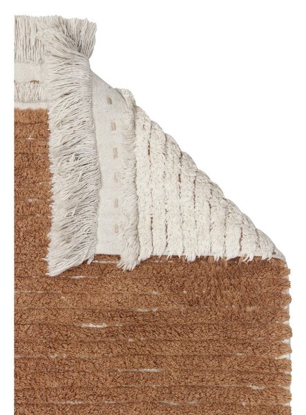 Bavlněný běhoun v béžovo-cihlové barvě 80x230 cm Duetto Toffee – Lorena Canals