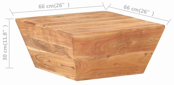 Konferenční stolek ve tvaru V 117 x 50 x 30 cm masivní akácie 320388