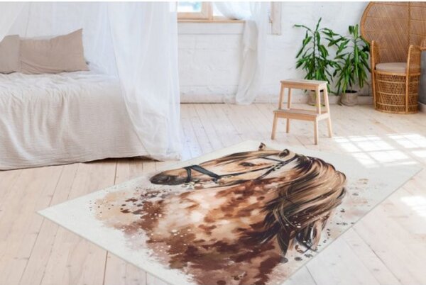 Dětský koberec se vzorem koně Torino Kids 236 brown beauty 120x170 cm