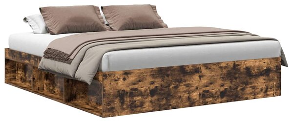 Rám postele kouřový dub 180 x 200 cm Super King Size 3203884