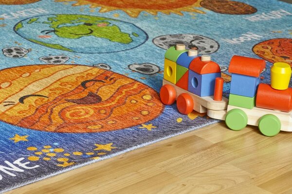 Dětský koberec s vesmírem Torino Kids 230 solar system 80x120 cm