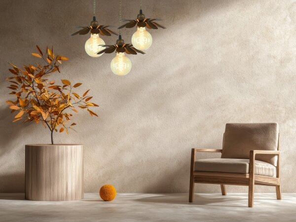 Bohemia-Design - Lustr na lanku 1xE27/60W/230V bronzová