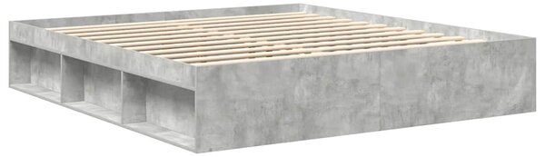 Rám postele betonově šedý 200 x 200 cm 3203890