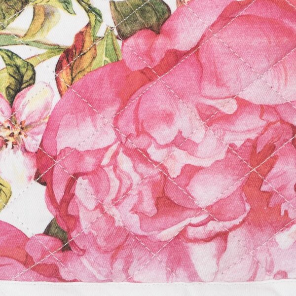 Chňapka FLORA pivoine smetanovorůžová 15 x 30 cm