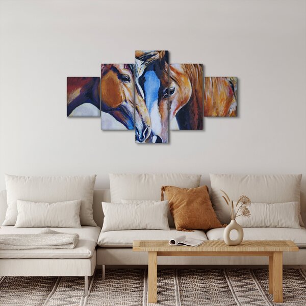Obraz - Zamilovaní koně (125x70 cm)
