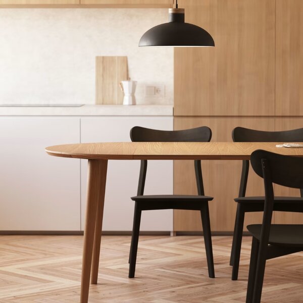Dubový rozkládací jídelní stůl Kave Home Oqui 160-260 x 100 cm