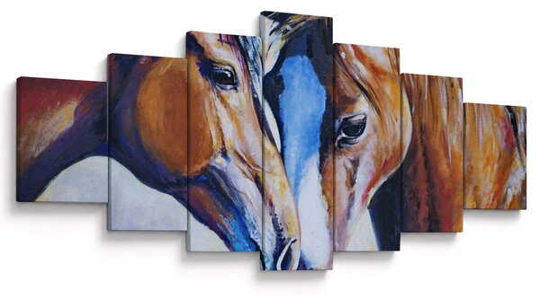 Obraz - Zamilovaní koně (210x100 cm)