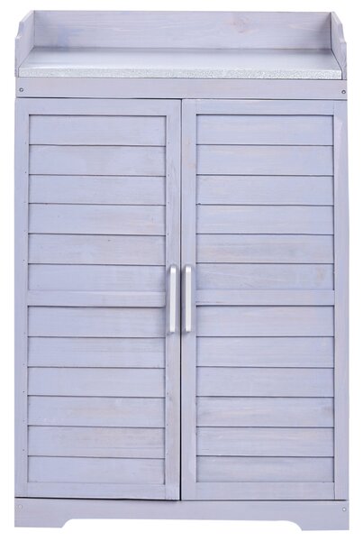 Přesazovací stolek TEREVILLE Borovicové dřevo 100 cm 67 cm Šedá