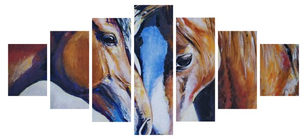 Obraz - Zamilovaní koně (210x100 cm)