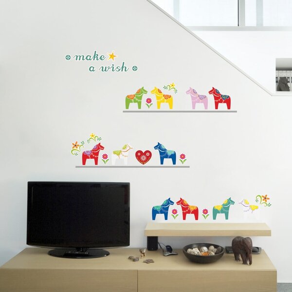 Samolepka Fanastick Small Colorful Horses