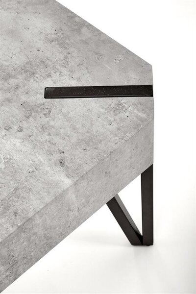 Konferenční stolek Emilia (beton + černá)