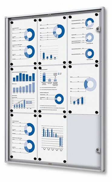 Magnetická vitrína vnitřní 711 × 963 mm (9 × A4)