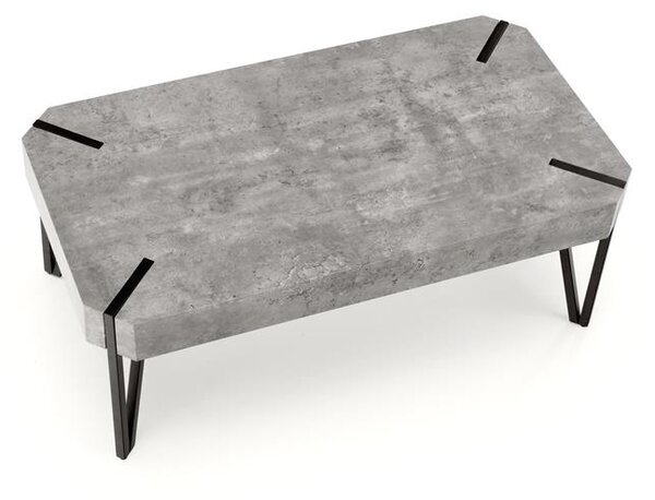 Konferenční stolek Emilia (beton + černá)