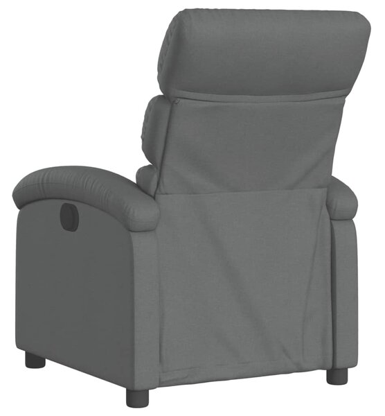 Elektrické polohovací křeslo tmavě šedé textil 3203955