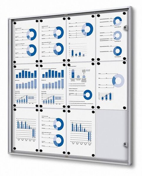 Magnetická vitrína vnitřní 931 × 963 mm (12 × A4)