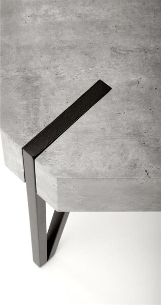 Konferenční stolek Emilia (beton + černá)