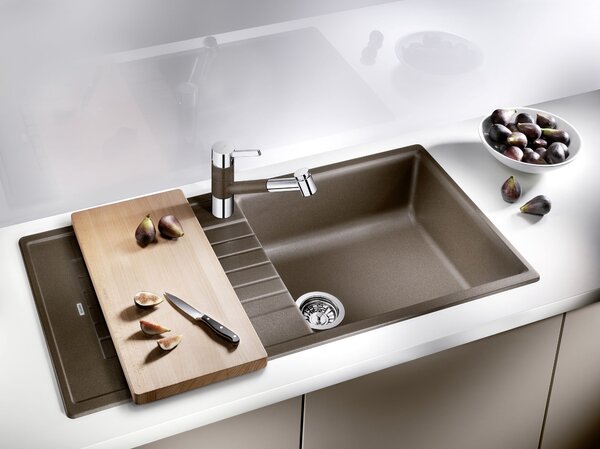 Blanco Zia XL 6 S, silgranitový dřez 1000x500x190 mm, 1-komorový, černá, BLA-526024