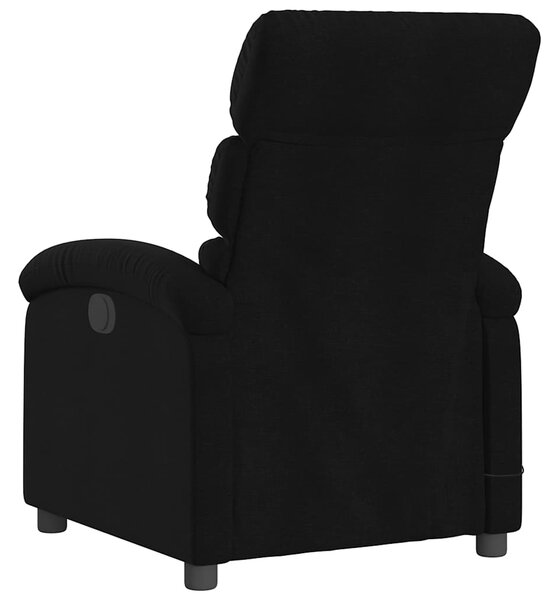 Elektrické masážní polohovací křeslo černé textil 3203968