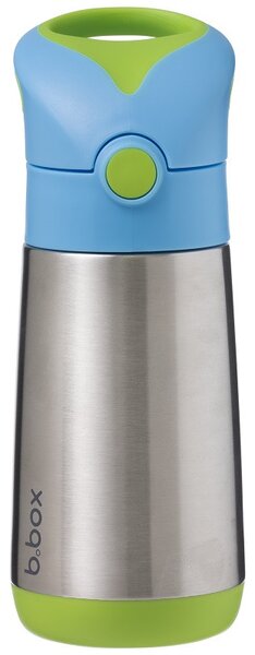 Termoska na pití s brčkem, 350ml, b.box, modro/zelená