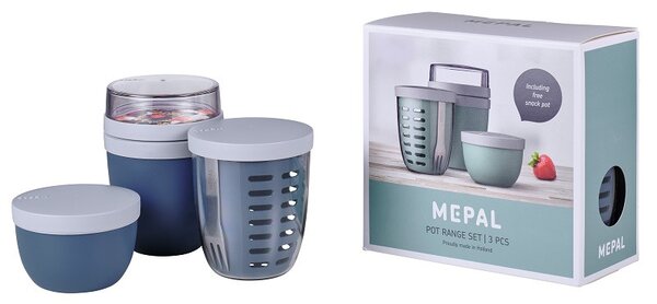 Dóza na ovoce a zeleninu Ellipse, 600ml, Mepal, modrá