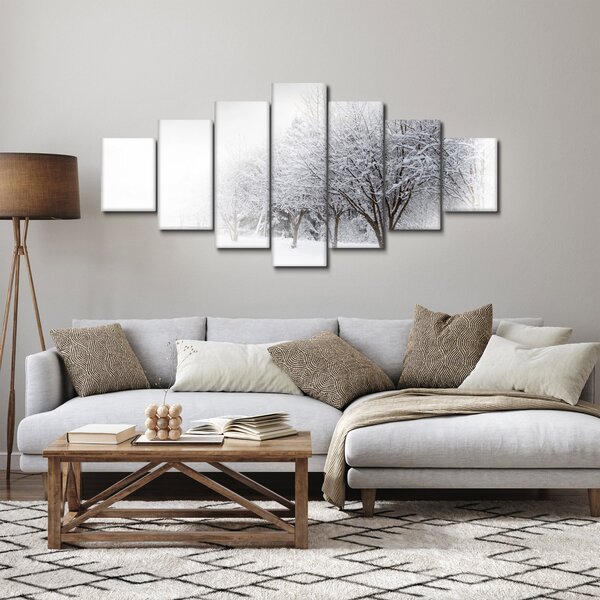 Obraz - Zimní alej (210x100 cm)