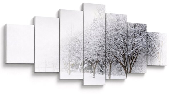Obraz - Zimní alej (210x100 cm)