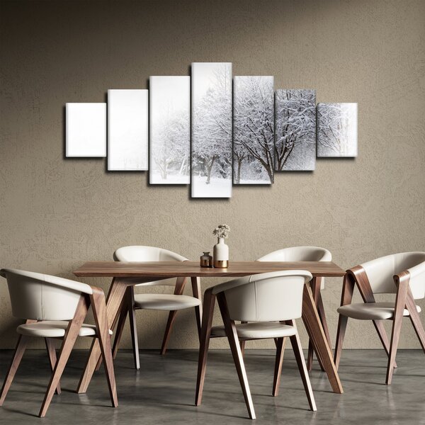 Obraz - Zimní alej (210x100 cm)