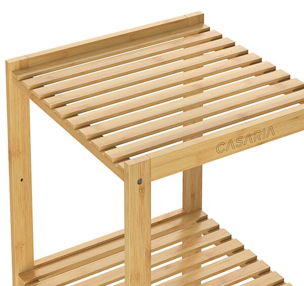 Bambusový regál 4 police 110 x 33 x 33 cm 107917