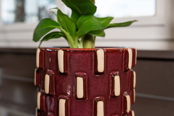 Ter Steege Obal Inez burgundy D19 H15
