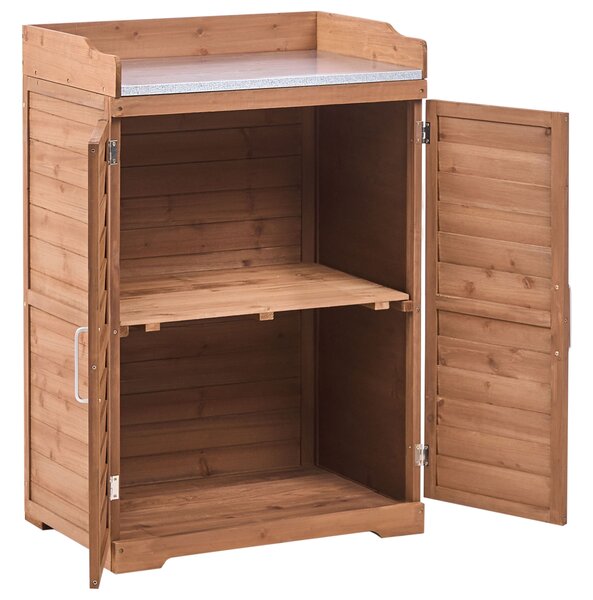 Přesazovací stolek TEREVILLE 67 cm 100 cm Borovicové dřevo Hnědá