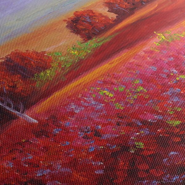 Obraz červené krajiny (70x50 cm)